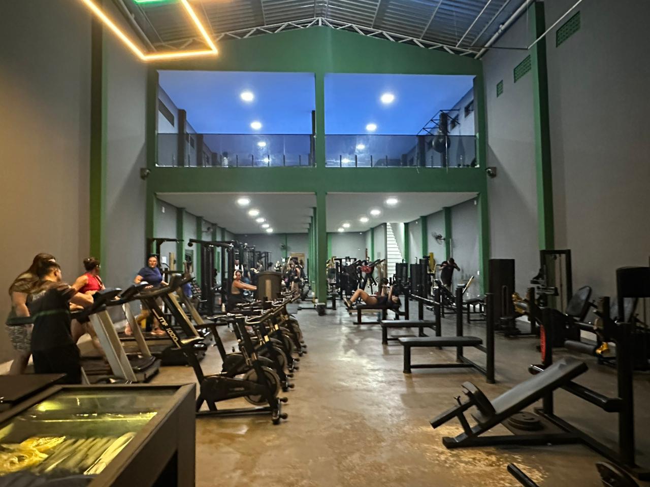Área de musculação da unidade Campo do Laurão