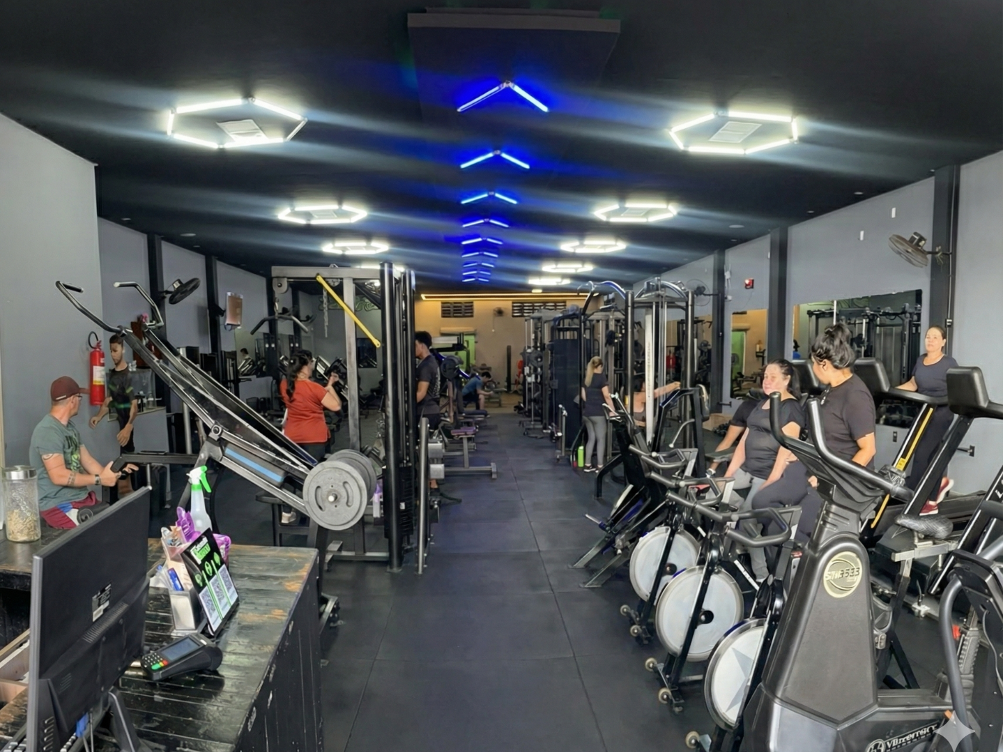Área de musculação da unidade Quincas Bezerril